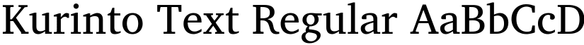 Kurinto Text Regular font