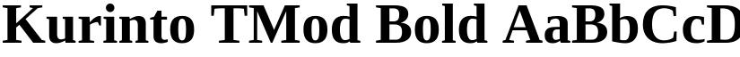 Kurinto TMod Bold font