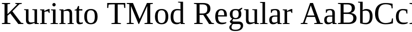 Kurinto TMod Regular font