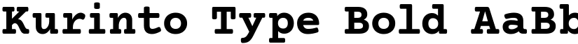 Kurinto Type Bold font