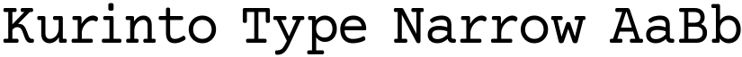 Kurinto Type Narrow font