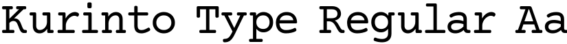 Kurinto Type Regular font