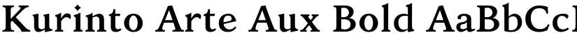 Kurinto Arte Aux Bold font