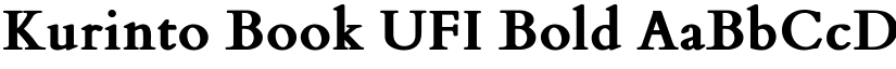 Kurinto Book UFI Bold font