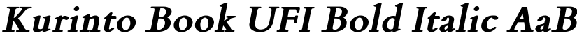 Kurinto Book UFI Bold Italic font