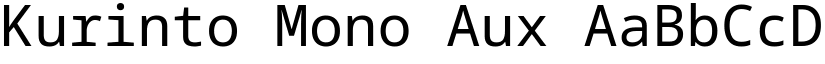 Kurinto Mono Aux font