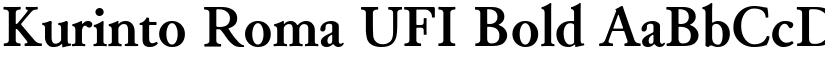 Kurinto Roma UFI Bold font