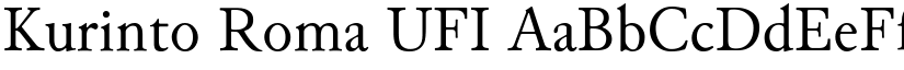 Kurinto Roma UFI font