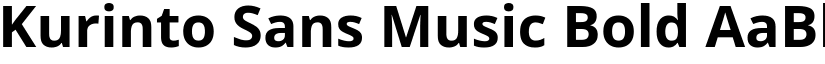 Kurinto Sans Music Bold font