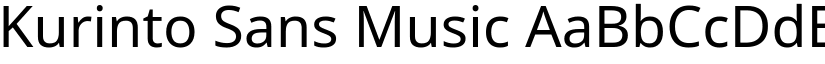 Kurinto Sans Music font