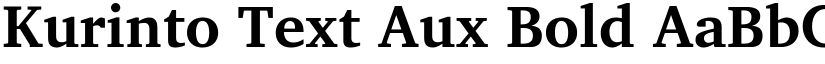 Kurinto Text Aux Bold font