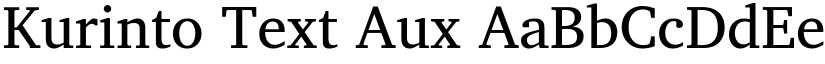 Kurinto Text Aux font