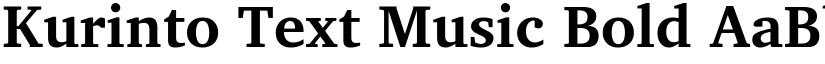 Kurinto Text Music Bold font