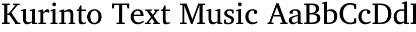 Kurinto Text Music font