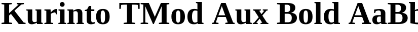 Kurinto TMod Aux Bold font