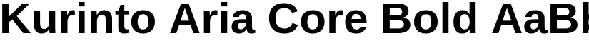 Kurinto Aria Core Bold font