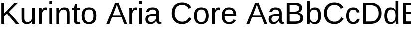 Kurinto Aria Core font
