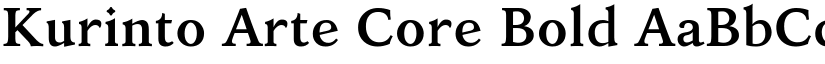 Kurinto Arte Core Bold font
