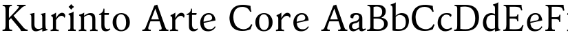Kurinto Arte Core font