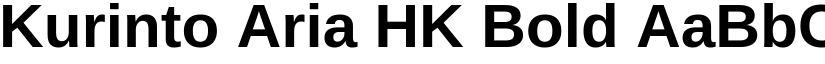 Kurinto Aria HK Bold font