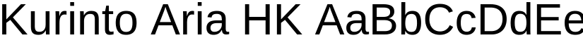 Kurinto Aria HK font