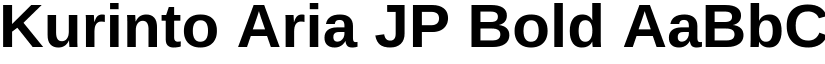 Kurinto Aria JP Bold font