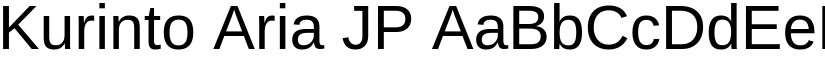 Kurinto Aria JP font