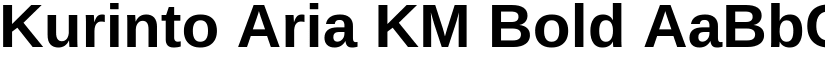 Kurinto Aria KM Bold font