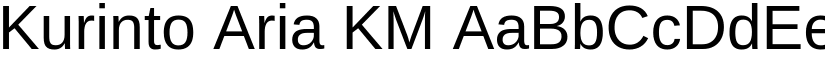 Kurinto Aria KM font