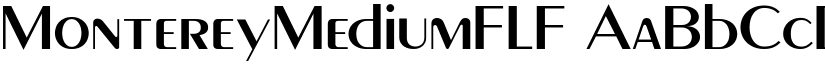 MontereyMediumFLF font