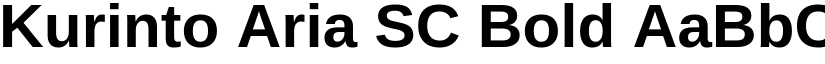 Kurinto Aria SC Bold font