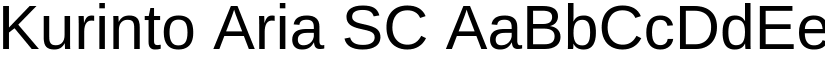 Kurinto Aria SC font