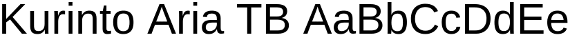 Kurinto Aria TB font