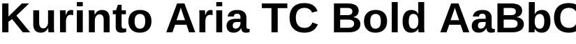 Kurinto Aria TC Bold font