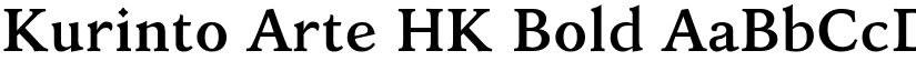 Kurinto Arte HK Bold font