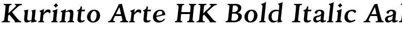 Kurinto Arte HK Bold Italic font