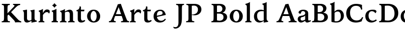 Kurinto Arte JP Bold font