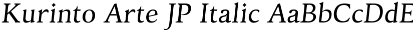 Kurinto Arte JP Italic font