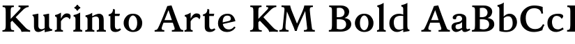 Kurinto Arte KM Bold font