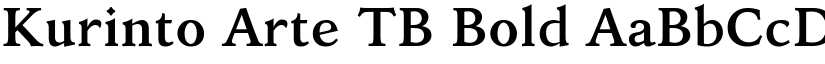 Kurinto Arte TB Bold font