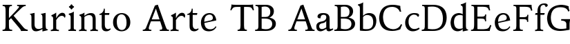 Kurinto Arte TB font