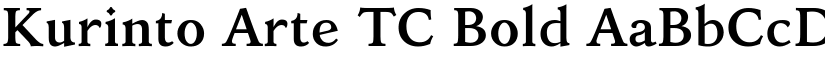 Kurinto Arte TC Bold font