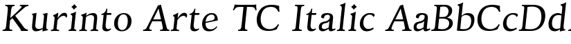 Kurinto Arte TC Italic font