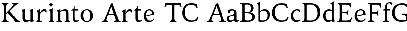 Kurinto Arte TC font