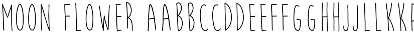 Moon Flower font