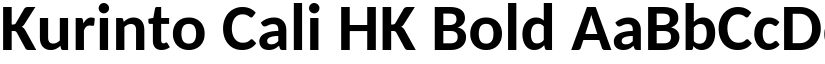 Kurinto Cali HK Bold font
