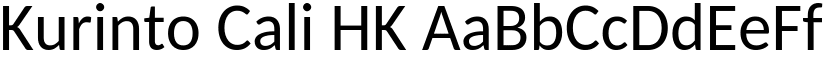 Kurinto Cali HK font