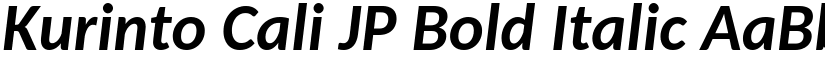 Kurinto Cali JP Bold Italic font