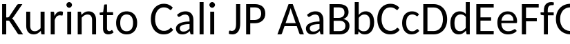 Kurinto Cali JP font