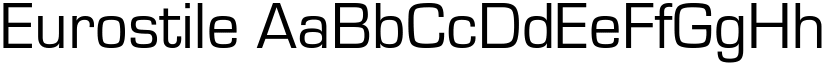 Eurostile font